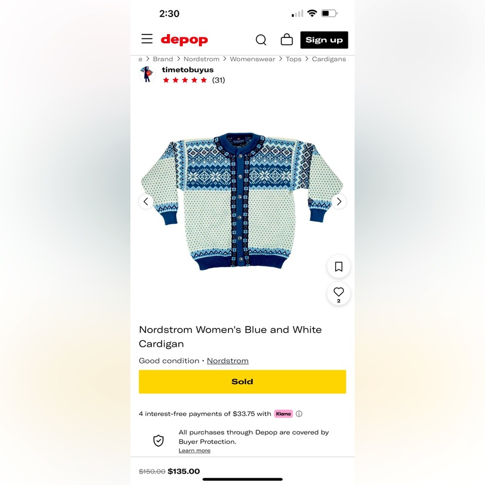 Nordstrikk sweater